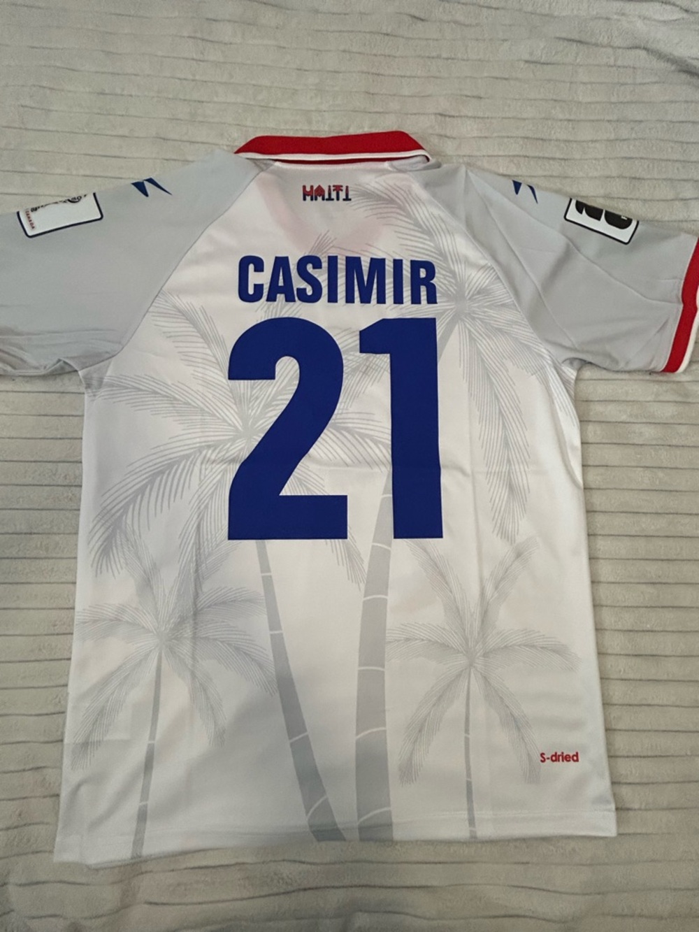 Men's White and Red Football Jersey - #21